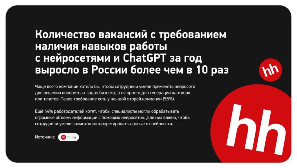 о значимости умения работать с нейросетями