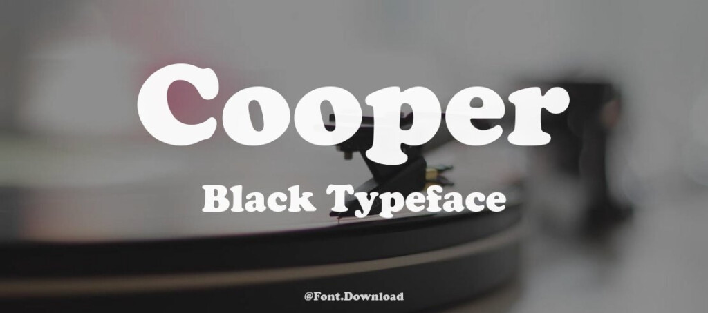 Шрифт Cooper Black