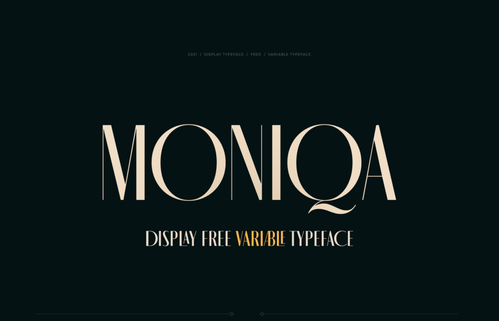 Шрифт Moniqa