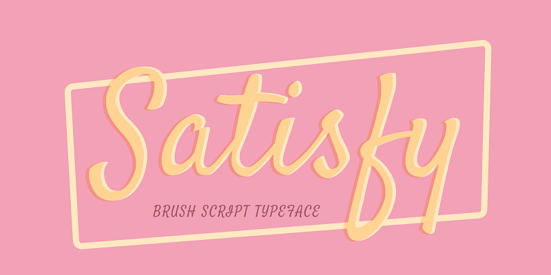 Шрифт Satisfy