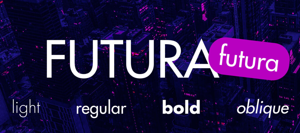Начертания шрифта Futura