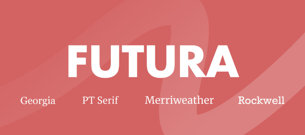 Сочетание Futura с антиквами