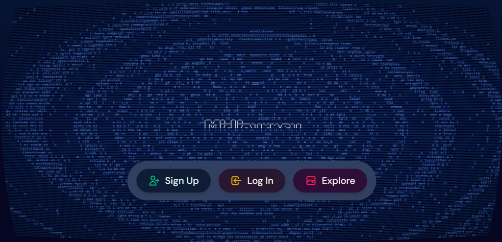 Стартовая страница Midjourney