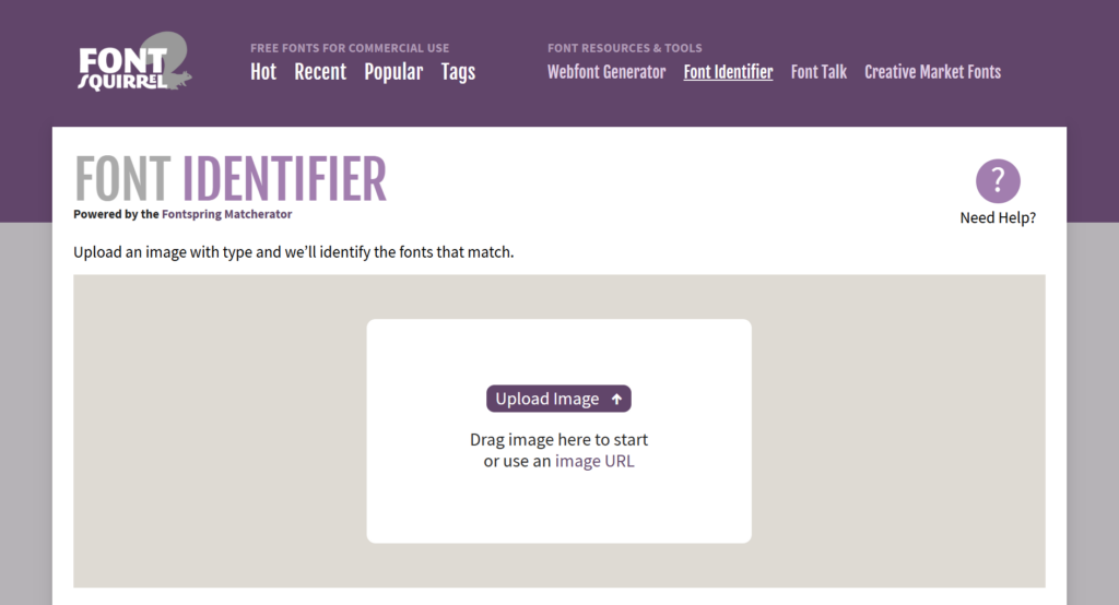 Основная страница Font Squirrel Matcherator