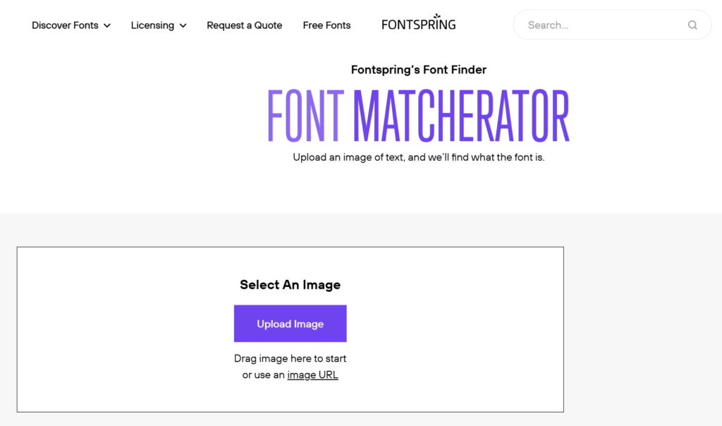 Сайт Fontspring Matcherator